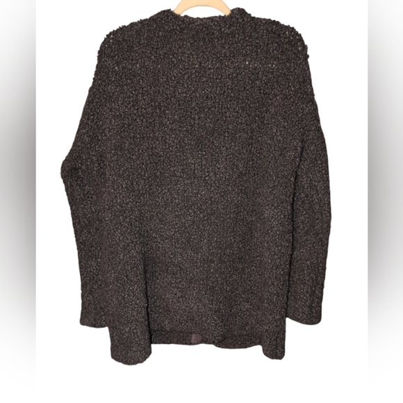 Eileen Fisher Plus Snap-Front Teddy Cardigan - Picture 4 of 5